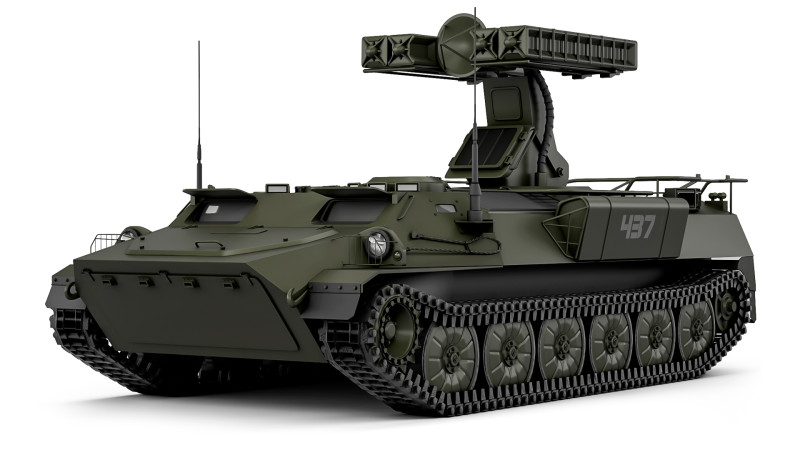 9K35 Strela-10 SA-13 Gopher 1976 3D Model .c4d .max .obj .3ds .fbx .stl .blend 