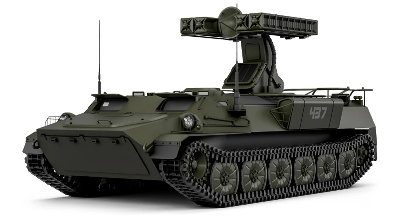 9K35 Strela-10 SA-13 Gopher 1976 3D Model .c4d .max .obj .3ds .fbx .stl .blend 
