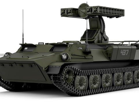 9K35 Strela-10 SA-13 Gopher 1976 3D Model