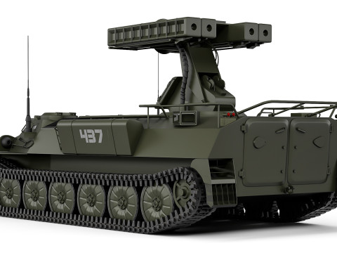 9K35 Strela-10 SA-13 Gopher 1976 3D Model