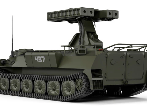 9K35 Strela-10 SA-13 Gopher 1976 3D Model
