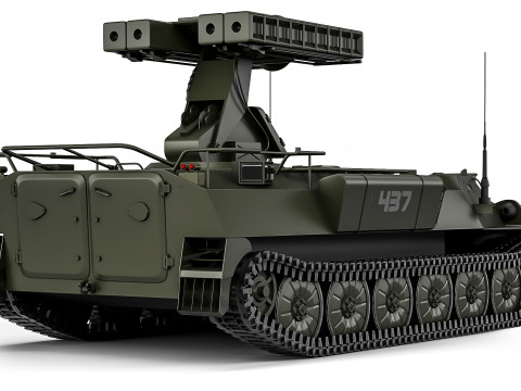 9K35 Strela-10 SA-13 Gopher 1976 3D Model