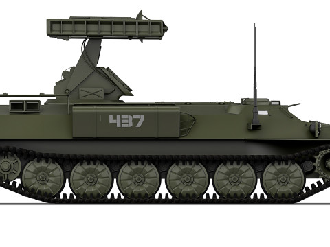 9K35 Strela-10 SA-13 Gopher 1976 3D Model