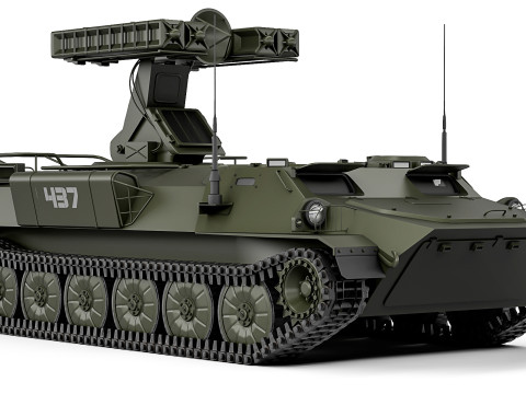 9K35 Strela-10 SA-13 Gopher 1976 3D Model