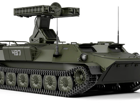 9K35 Strela-10 SA-13 Gopher 1976 3D Model