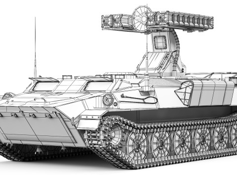 9K35 Strela-10 SA-13 Gopher 1976 3D Model