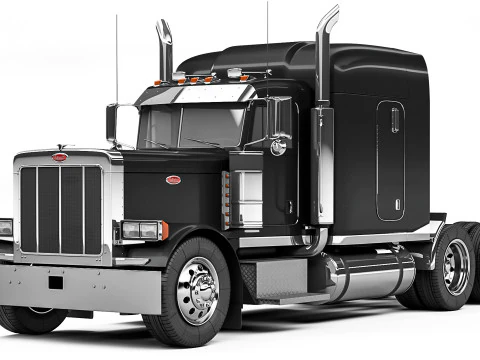 Cabine longa Peterbilt 379 2005 Modelo 3D