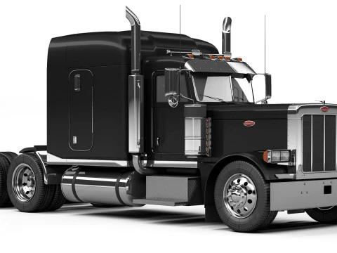 Peterbilt 379 Sleeper Cab 2005 3D Model