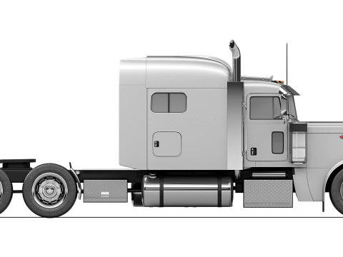 Peterbilt 389 Sleeper Cab 2018 3D 模型