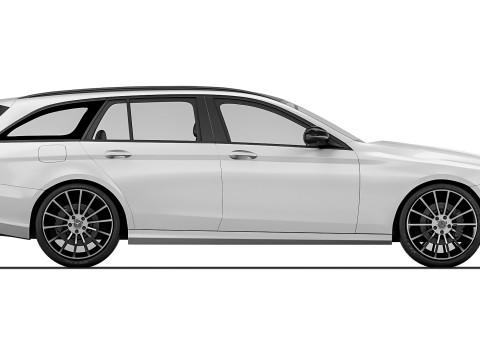 Mercedes-Benz E-Class Estate AMG Line 2022 3D Model
