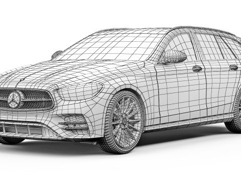 Mercedes-Benz E-Class Estate AMG Line 2022 3D Model