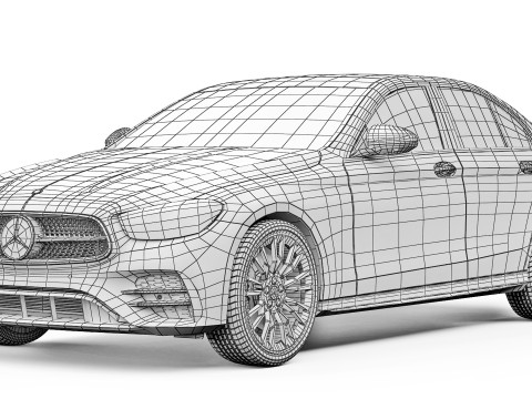 Mercedes-Benz E-Class AMG Line 2021 Modello 3D