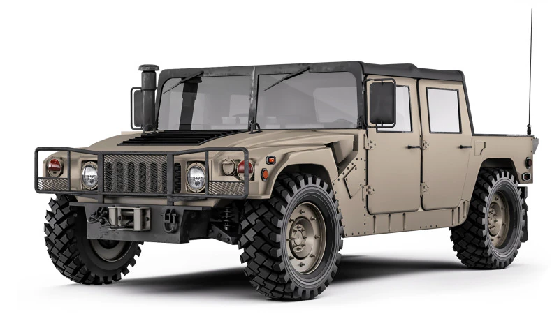 Humvee Military HMMWV M998A1 1994 3D Model .c4d .max .obj .3ds .fbx .stl .blend 