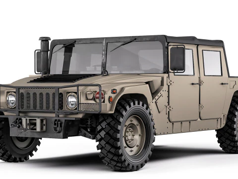 Humvee militaire HMMWV M998A1 1994 Modèle 3D