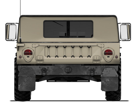 Humvee Military HMMWV M998A1 1994 Modello 3D