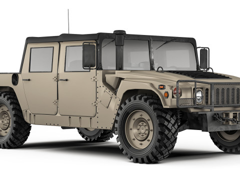 Humvee Military HMMWV M998A1 1994 Modello 3D