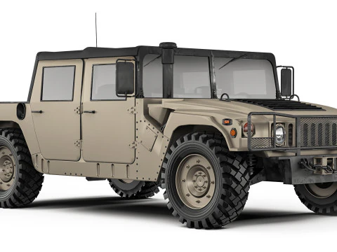 Humvee Military HMMWV M998A1 1994 3D Model