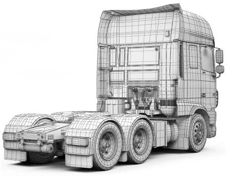 DAF XF 106 480 2018 3D Model