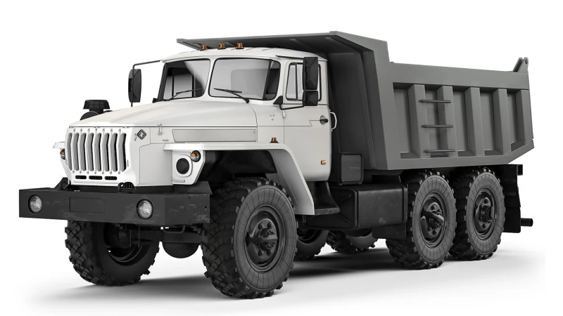 Ural 55571 dump truck 2020 3D Model .c4d .max .obj .3ds .fbx .stl .blend 
