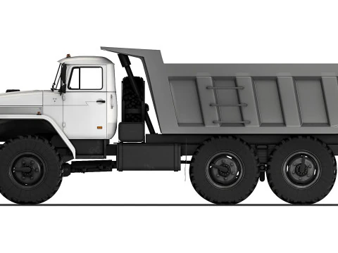 Ural 55571 dump truck 2020 3D Model
