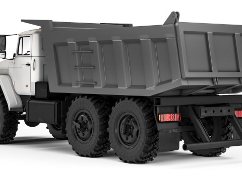 Ural 55571 dump truck 2020 3D Модель