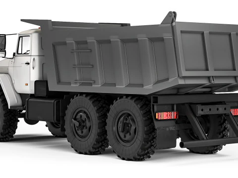 Ural 55571 dump truck 2020 3D Model