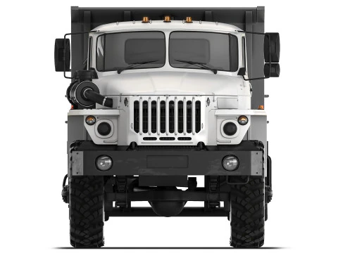 Ural 55571 dump truck 2020 3D Model