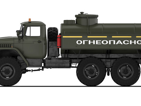 Ural 4320 ATZ-5 1998 Modelo 3D