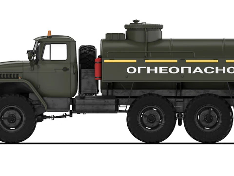Ural 4320 ATZ-5 1998 3D Model