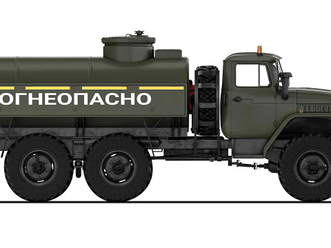 Ural 4320 ATZ-5 1998 3D Model