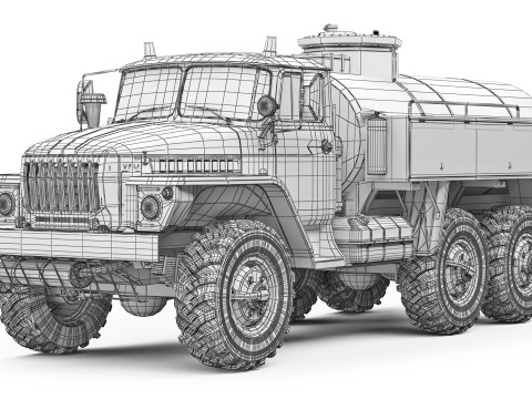 Ural 4320 ATZ-5 1998 Modelo 3D