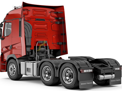 Renault T520 6x2 2022 3D 模型
