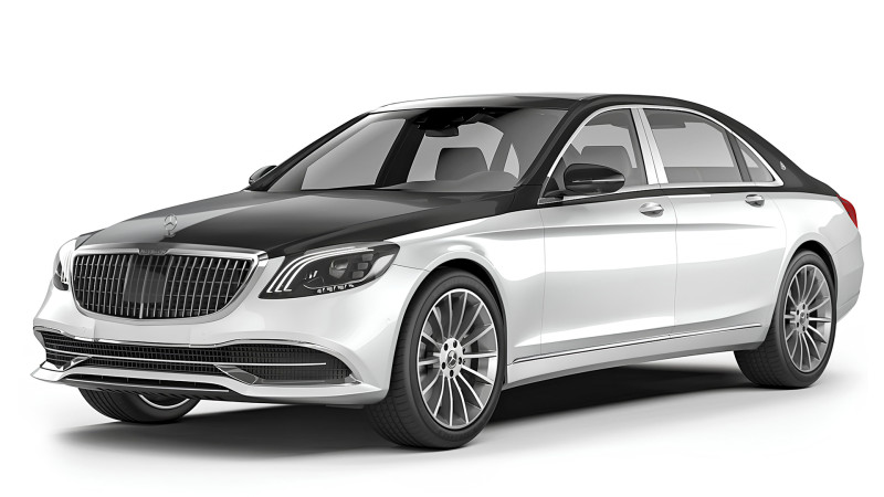 Mercedes-Benz S-Class Maybach 2019 3D 模型 .c4d .max .obj .3ds .fbx .stl .blend
