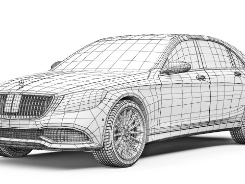 Mercedes-Benz S-Class Maybach 2019 3D 模型