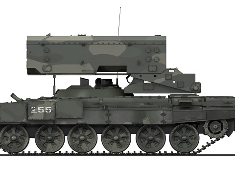 TOS-1A Solntsepek 2020 3D Modell