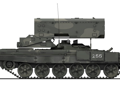 TOS-1A Solntsepek 2020 3D Modell