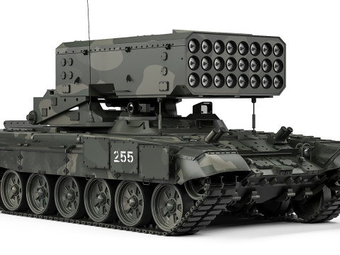 TOS-1A Solntsepek 2020 3D Modell