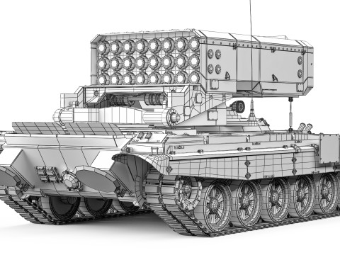 TOS-1A Solntsepek 2020 3D Modell