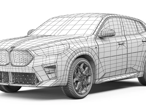 SUV car iX2 2024 3D Model