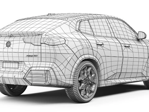SUV car iX2 2024 3D Model