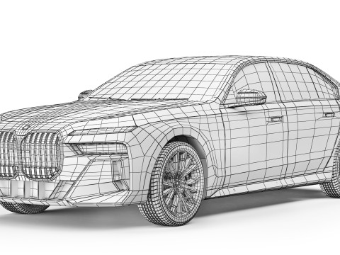 Sedan 7-Series 760i 2023 3D 모델