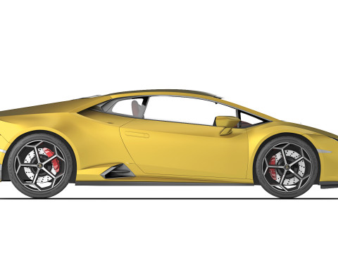 우라칸 에보 RWD 2021 3D 모델