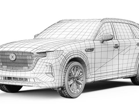 Mazda CX-80 2025 3D Model