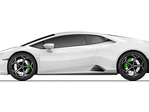 Huracan Evo 2019 3D Model