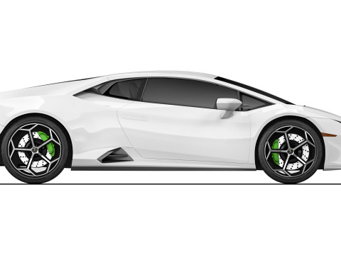 हुराकैन ईवो 2019 3D मॉडल