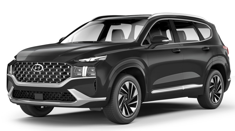 Hyundai SantaFe 2021 3D Modell .c4d .max .obj .3ds .fbx .stl .blend