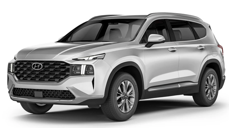 Hyundai SantaFe Active 2021 3D Model .c4d .max .obj .3ds .fbx .stl .blend 