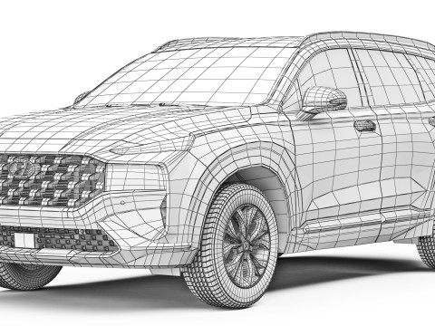 Hyundai SantaFe Actief 2021 3D Model