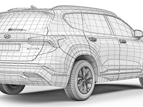 Hyundai SantaFe Actief 2021 3D Model