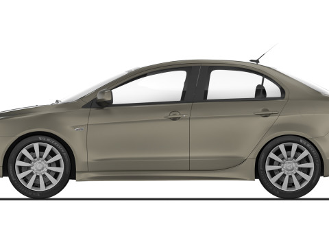 三菱 Lancer X 2008 3D 模型